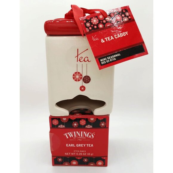 Vintage Twinings of London Ceramic Tea Caddy and Tea Set - Picture 2 of 5